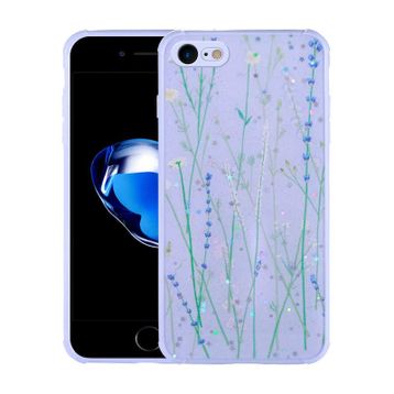 Zore Apple iPhone Se 2022 Simli Desenli Kamera Korumalı Parlak Popy Kapak Kılıf