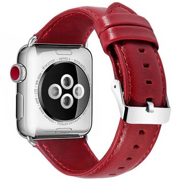 Zore Apple Watch 38 mm Luxury Leather Deri Kordon
