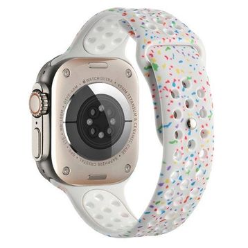 Zore Apple Watch 38 mm Yeni Seri 2023 KRD-02 Silikon Strap Kordon