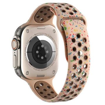 Zore Apple Watch 38 mm Yeni Seri 2023 KRD-02 Silikon Strap Kordon
