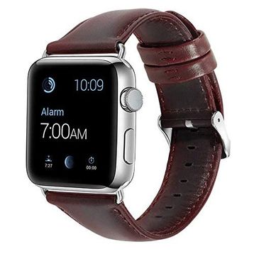 Zore Apple Watch 44 mm Luxury Leather Deri Kordon
