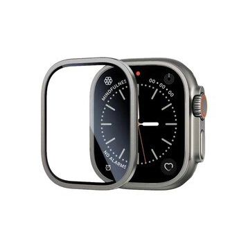 Zore Apple Watch Ultra 49 mm Alm-01 Metal Çerçeveli Ekran Koruyucu