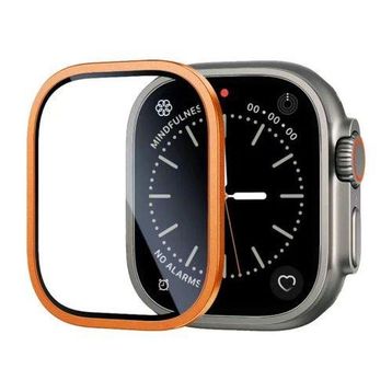 Zore Apple Watch Ultra 49 mm Alm-01 Metal Çerçeveli Ekran Koruyucu