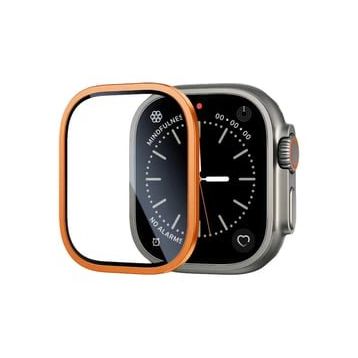 Zore Apple Watch Ultra 49 mm Alm-01 Metal Çerçeveli Ekran Koruyucu