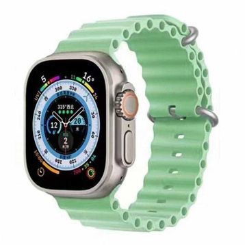 Zore Apple Watch Ultra 49 mm KRD-75 Açık Yeşil Silikon Kordon