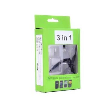 Zore Black Berry 3 in 1 Şarj Seti