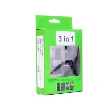 Zore Black Berry 3 in 1 Şarj Seti