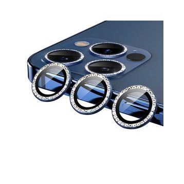 Zore CL-06 Apple iPhone 11 Pro Taşlı Renkli Kamera Lens Koruyucu