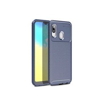 Zore Galaxy A20E Karbon Tasarım Negro Silikon Cep Telefonu Kılıfı