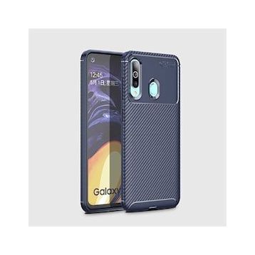 Zore Galaxy A20S Karbon Tasarım Negro Silikon Cep Telefonu Kılıfı