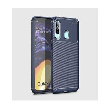 Zore Galaxy A20S Karbon Tasarım Negro Silikon Cep Telefonu Kılıfı
