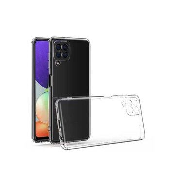 Zore Galaxy A22 4G Kamera Korumalı Süper Silikon Kapak Kılıf