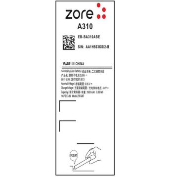 Zore Galaxy A3 2016 A Kalite Uyumlu Batarya