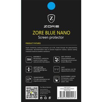 Zore Galaxy A5 2017 Blue Nano Screen Protector