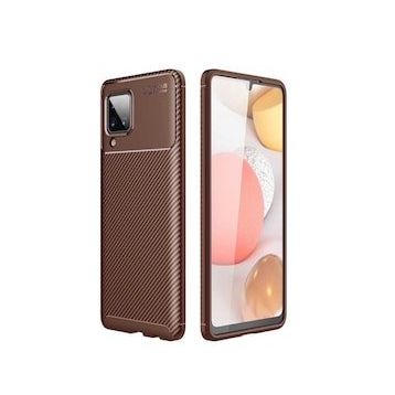Zore Galaxy M12 Karbon Tasarım Negro Silikon Cep Telefonu Kılıfı