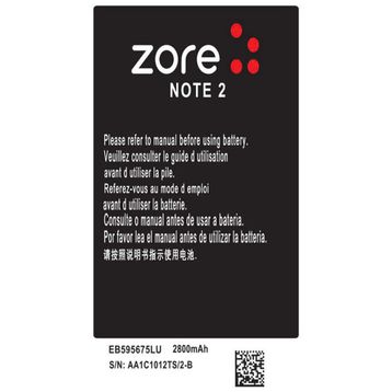Zore Galaxy Note 2 A Kalite Uyumlu Batarya