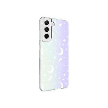 Zore Galaxy S21 FE M-Blue Desenli Kapak Kılıf