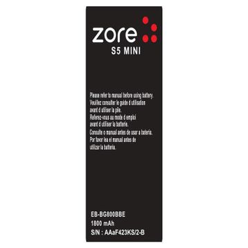 Zore Galaxy S5 Mini A Kalite Uyumlu Batarya