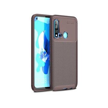 Zore Huawei P20 Lite 2019 Karbon Tasarım Negro Silikon Cep Telefonu Kılıfı
