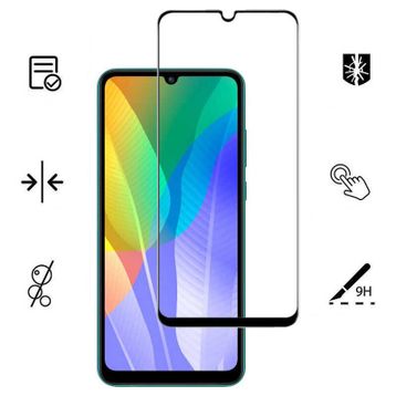 Zore Huawei Y6p Zore Kenarları Kırılmaya Dayanıklı Cam Ekran Koruyucu