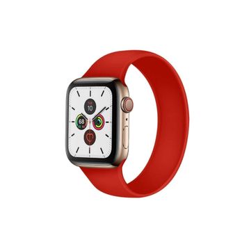 Zore KRD-31 Kırmızı Solo Loop Medium 38 mm Apple Watch Uyumlu Kordon
