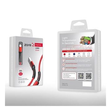 Zore LS63 Gri Lightning USB Kablo