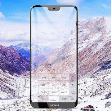 Zore Nokia X6 Zore Kenarları Kırılmaya Dayanıklı Cam Ekran Koruyucu