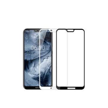 Zore Nokia X6 Zore Kenarları Kırılmaya Dayanıklı Cam Ekran Koruyucu