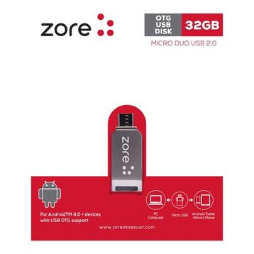 Zore OM1 OTG 32 GB Micro Metal
