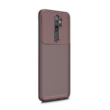 Zore Oppo A5 2020 Karbon Tasarım Negro Silikon Kılıf