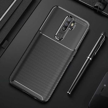 Zore Oppo A5 2020 Karbon Tasarım Negro Silikon Kılıf