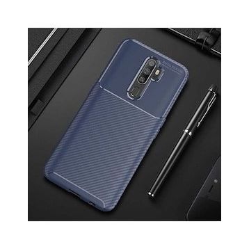 Zore Oppo A5 2020 Karbon Tasarım Negro Silikon Kılıf