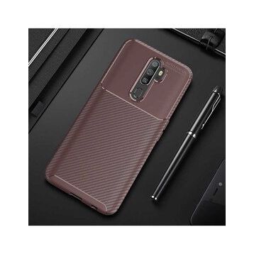 Zore Oppo A5 2020 Karbon Tasarım Negro Silikon Kılıf