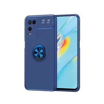 Zore Oppo A54 4G Manyetik Yüzüklü Ravel Silikon Kılıf