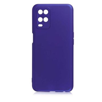 Zore Oppo A54 4G Premier Silikon Kapak Saks Mavi Cep Telefonu Kılıfı