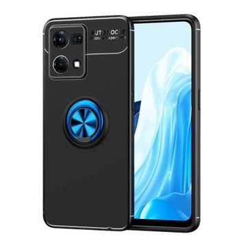 Zore Oppo Reno A74 4G Manyetik Yüzüklü Ravel Silikon Kılıf