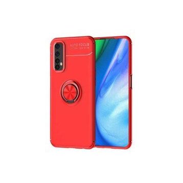 Zore Realme 7 Manyetik Yüzüklü Ravel Silikon Kılıf