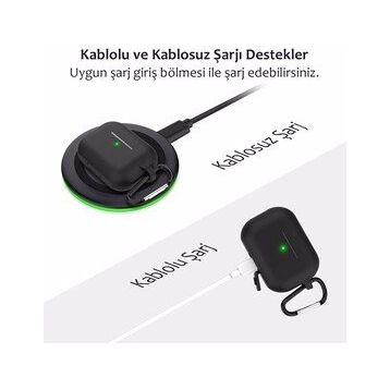 Zore SHF02D4291 Apple Airpods Airbag 11 Silikon Cep Telefonu Kılıf