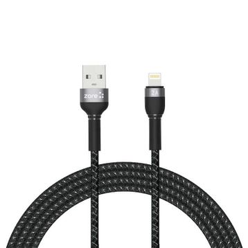 Zore Shira Serisi 2 mt Siyah Lightning USB Kablo