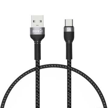 Zore Shira Serisi 30 cm Type-C Siyah USB Kablo