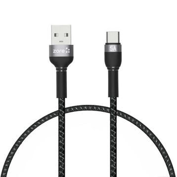 Zore Shira Serisi 30 cm Type-C Siyah USB Kablo