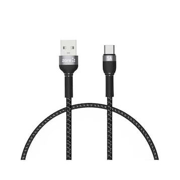Zore Shira Serisi 30 cm Type-C Siyah USB Kablo