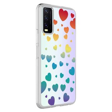 Zore Vivo Y11S M-Blue Desenli Kapak Kılıf