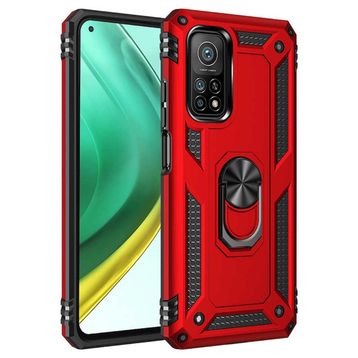 Zore Xiaomi Mi 10T 5G Vega Yüzük Standlı Zırh Cep Telefonu Kılıfı
