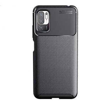 Zore Xiaomi Poco M3 Pro Karbon Tasarım Negro Silikon Cep Telefonu Kılıfı