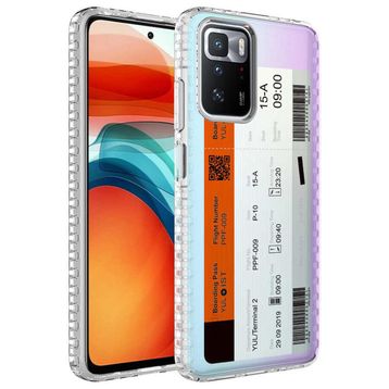 Zore Xiaomi Redmi 10 Airbag Kenarlı Renkli Desenli Silikon Elegans Kapak Kılıf