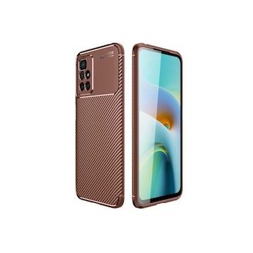 Zore Xiaomi Redmi 10 Karbon Tasarım Negro Silikon Cep Telefonu Kılıfı