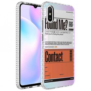 Zore Xiaomi Redmi 9a Airbag Kenarlı Renkli Desenli Silikon Elegans Kapak Kılıf