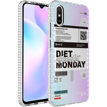 Zore Xiaomi Redmi 9a Airbag Kenarlı Renkli Desenli Silikon Elegans Kapak Kılıf