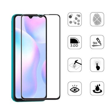Zore Xiaomi Redmi 9A Kenarları Kırılmaya Dayanıklı Cam Ekran Koruyucu